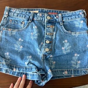High waisted jean shorts- size 30